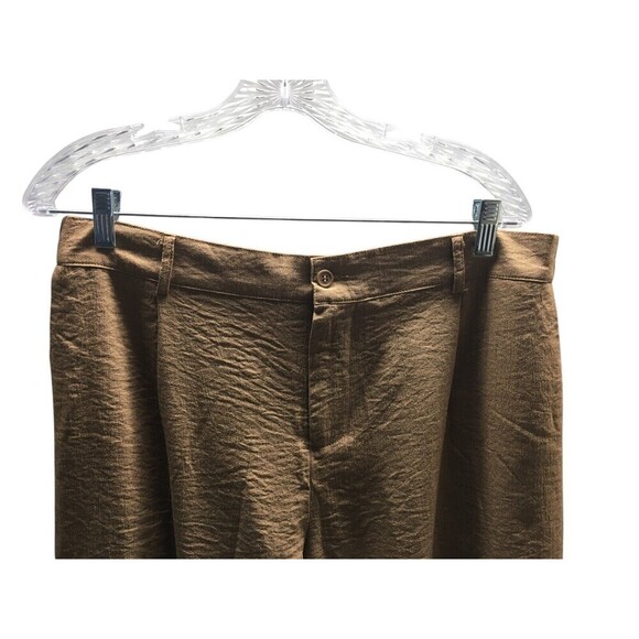 Airmenty Pants Women's Size 2XL Tan Stretch Waist - Picture 3 of 6